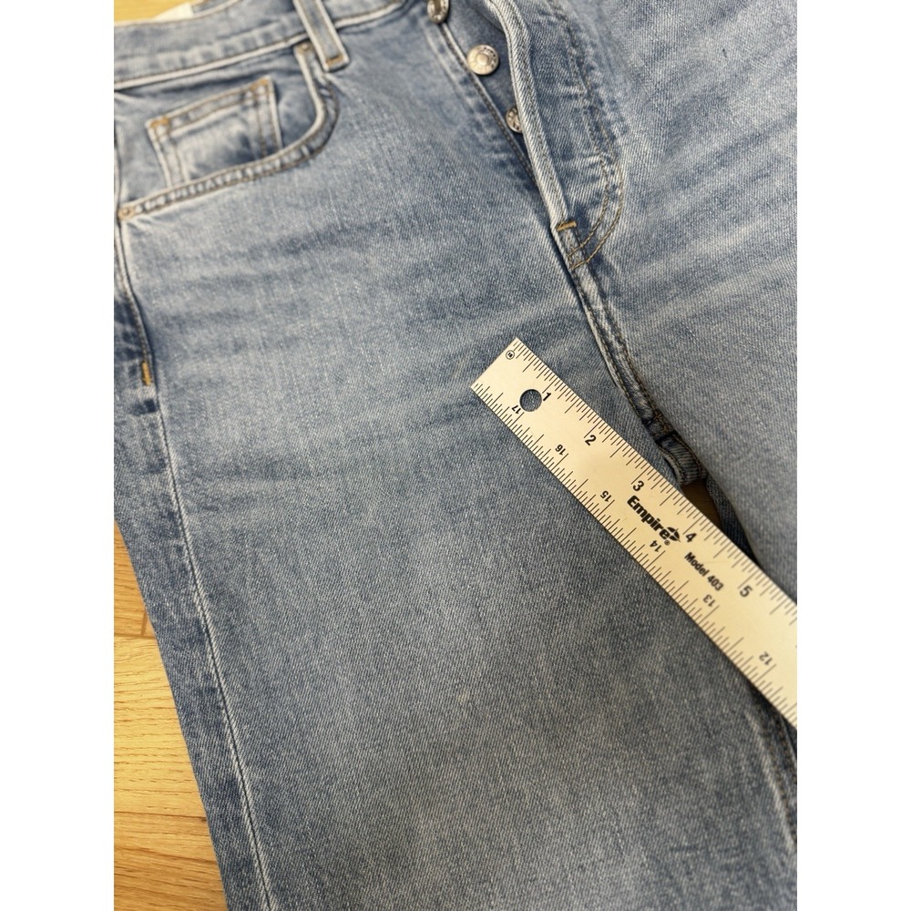 Frank & Eileen Monaghan High Rise Button Fly Raw Hem Jeans Size 26 - Picture 12 of 12